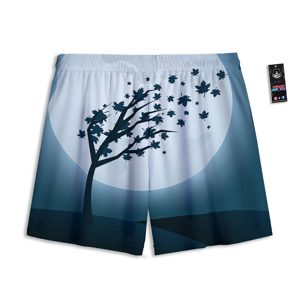 Norse God Odin Gold Viking Print Mesh Shorts