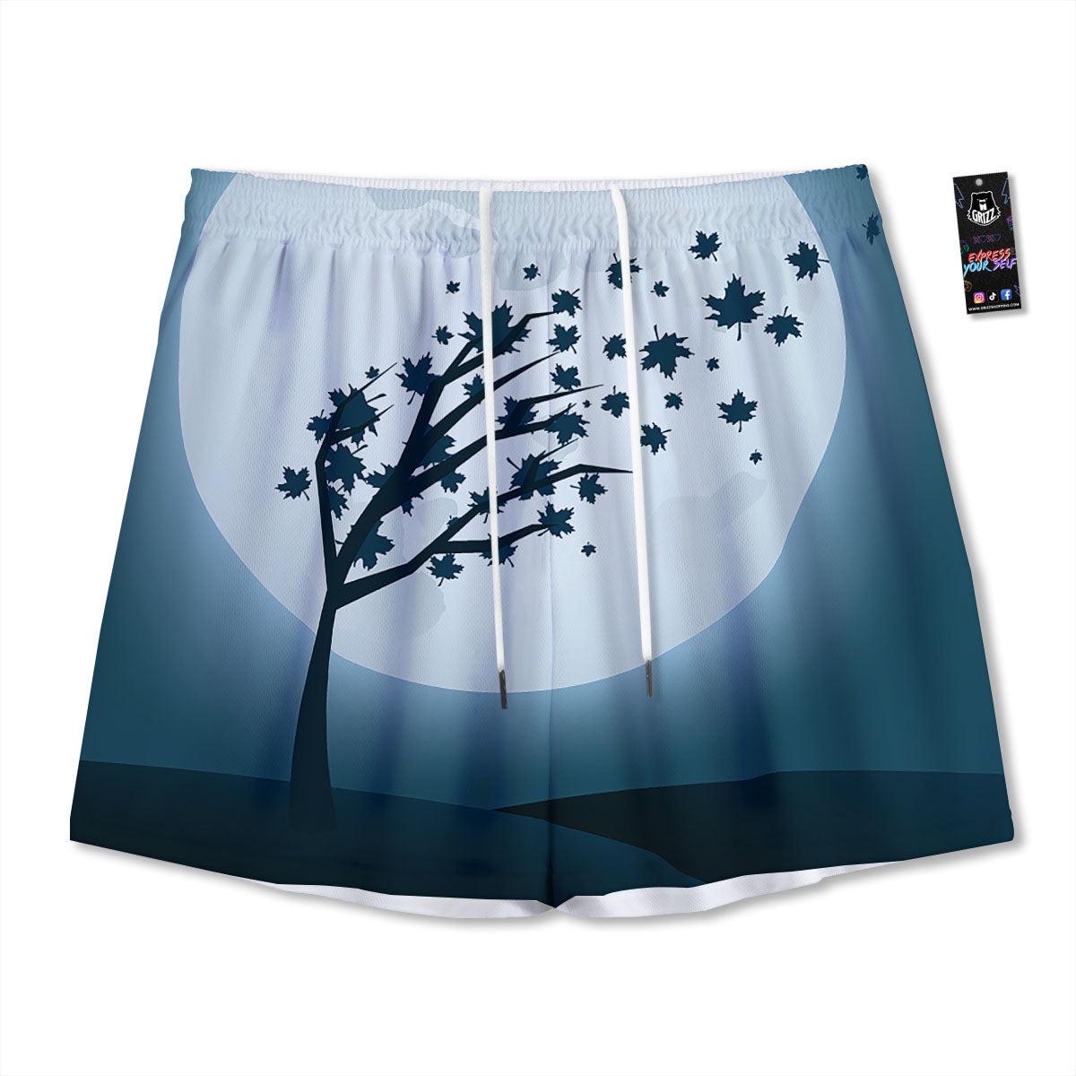 Norse God Odin Gold Viking Print Mesh Shorts