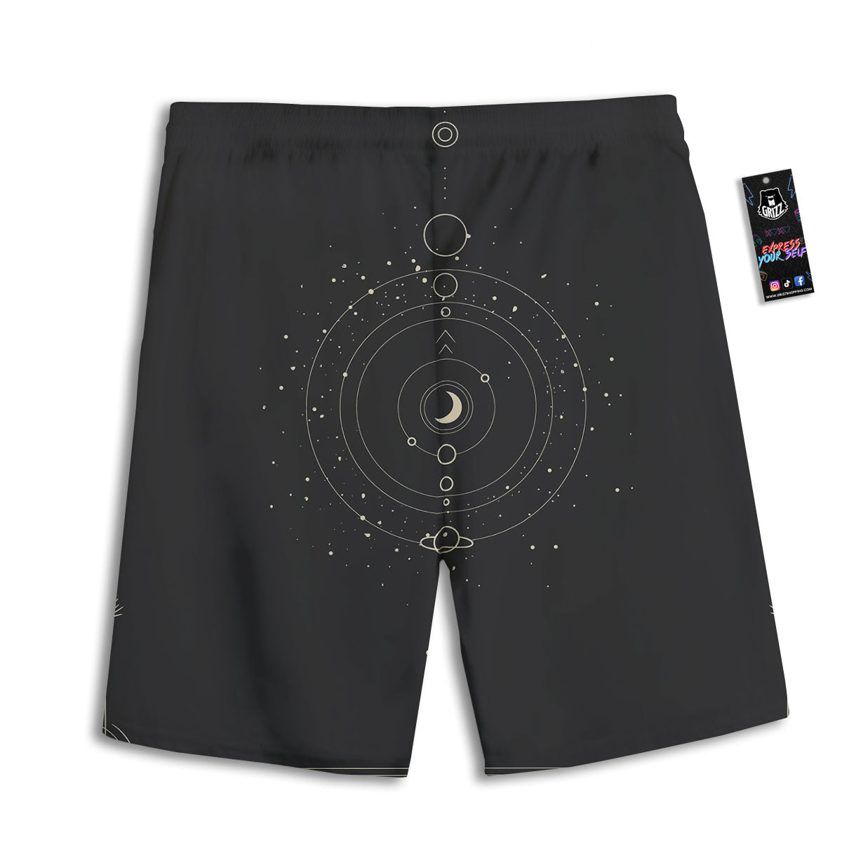 Pattern Karate Print Men's Athletic Shorts