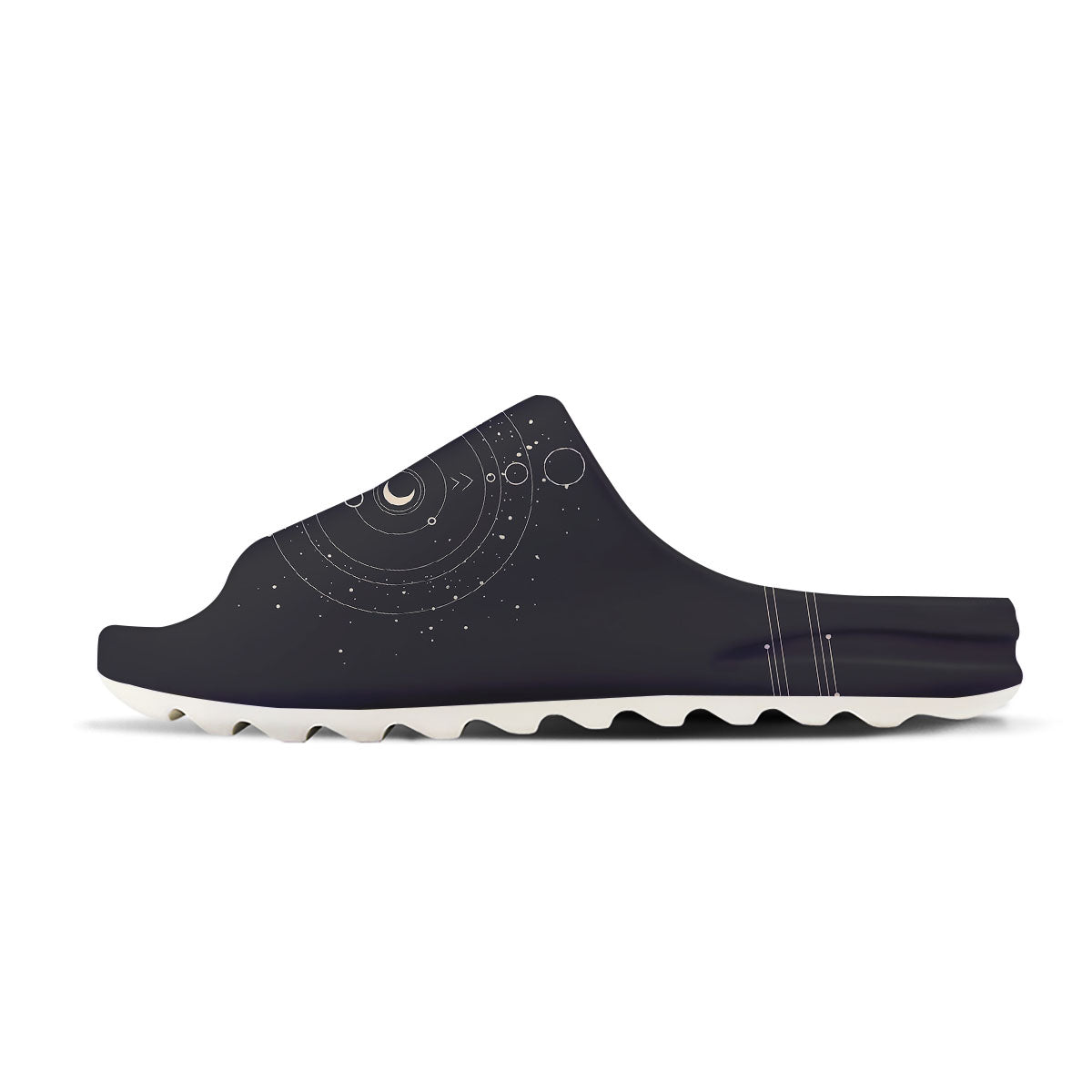 Moon Phase Galaxy Print Sandals-grizzshop