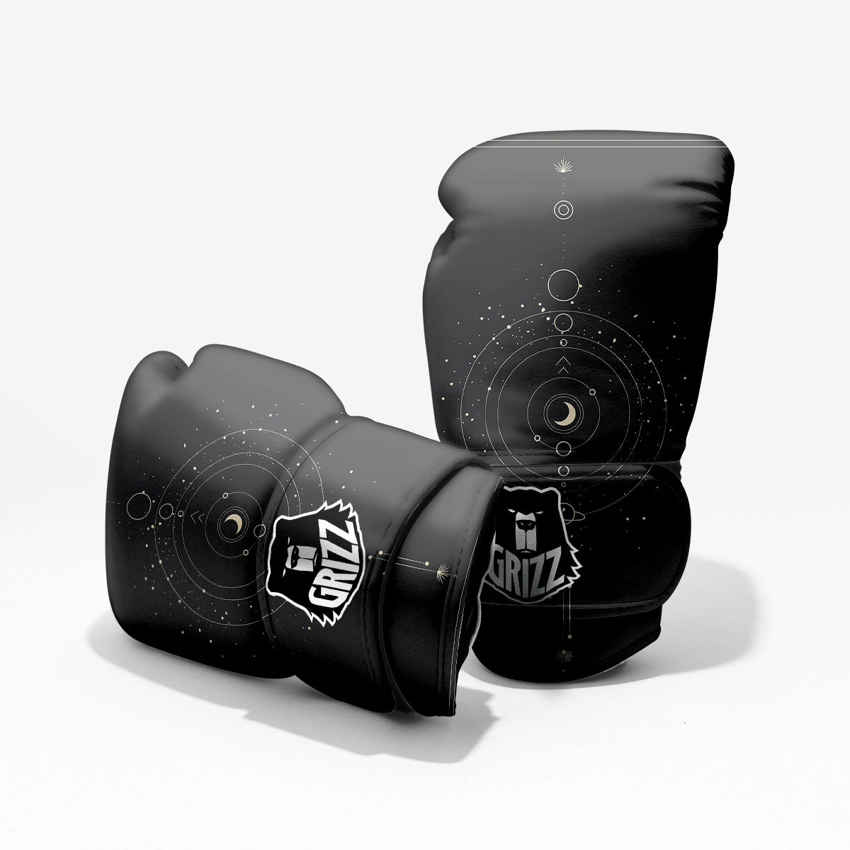 Moon Phase Galaxy Print Pro Boxing Glove