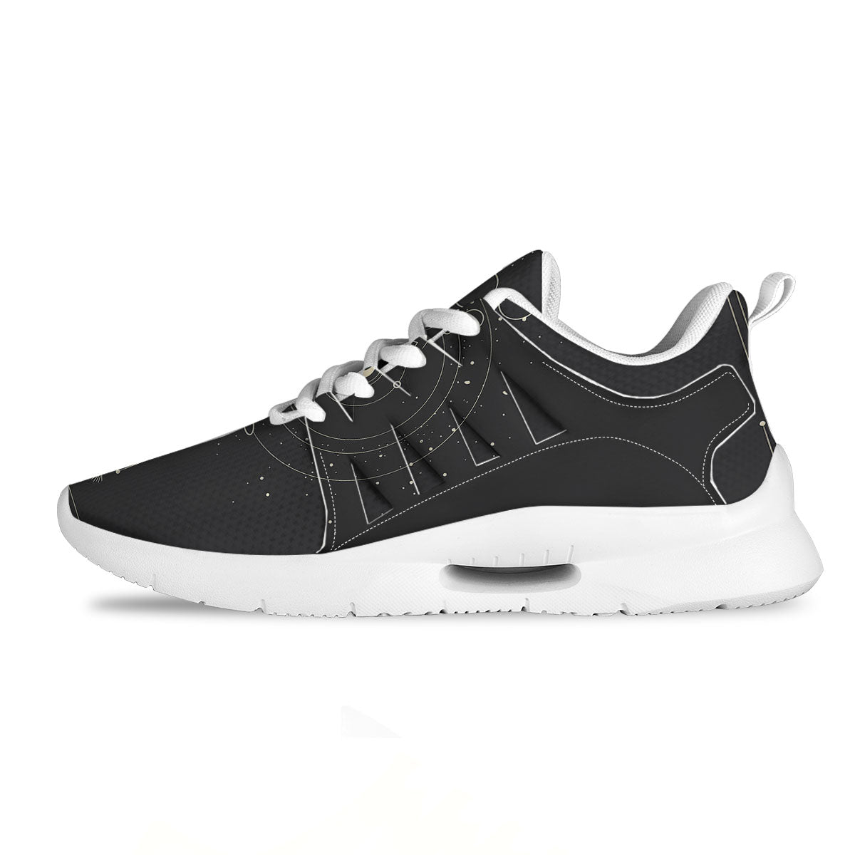 Moon Phase Galaxy Print Tennis Shoes-grizzshop