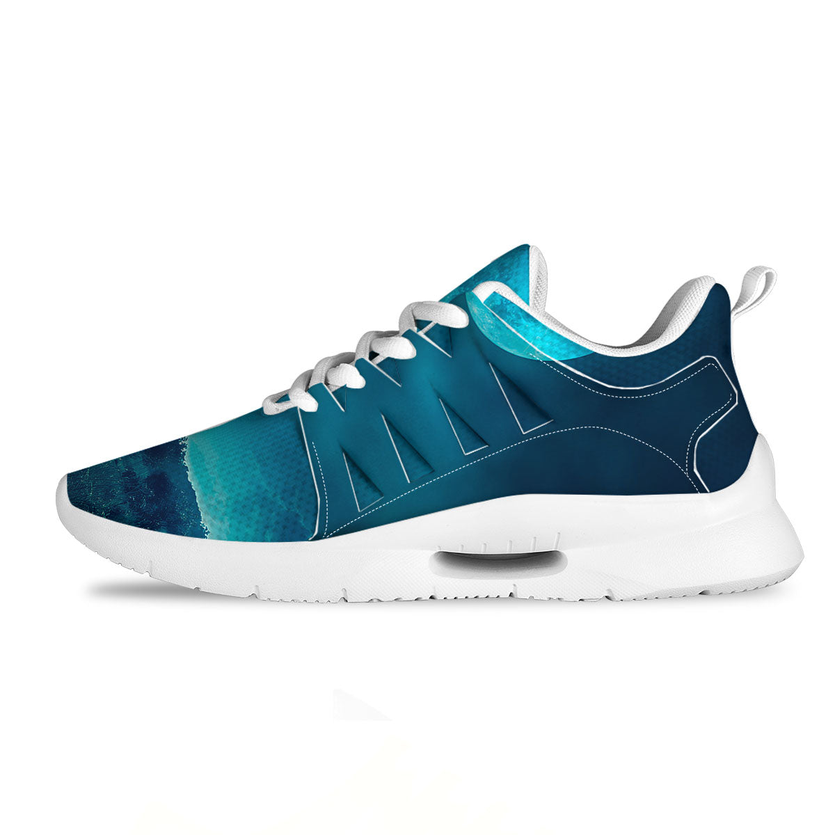 Moonlight And Night Forest Print Tennis Shoes-grizzshop