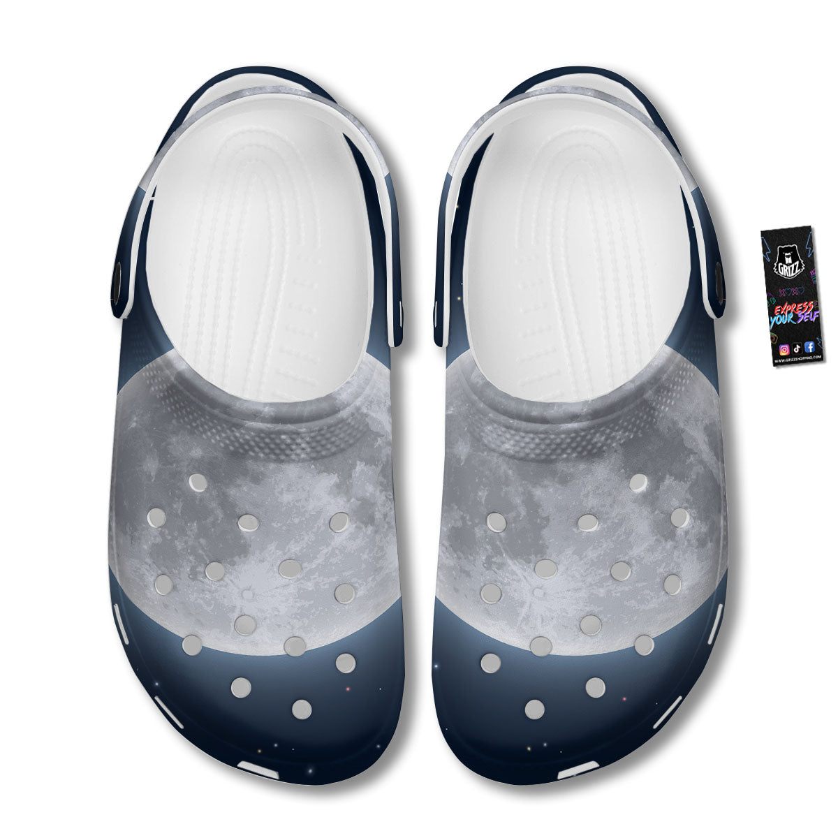 Moonlight And Night Sky Print Clog-grizzshop