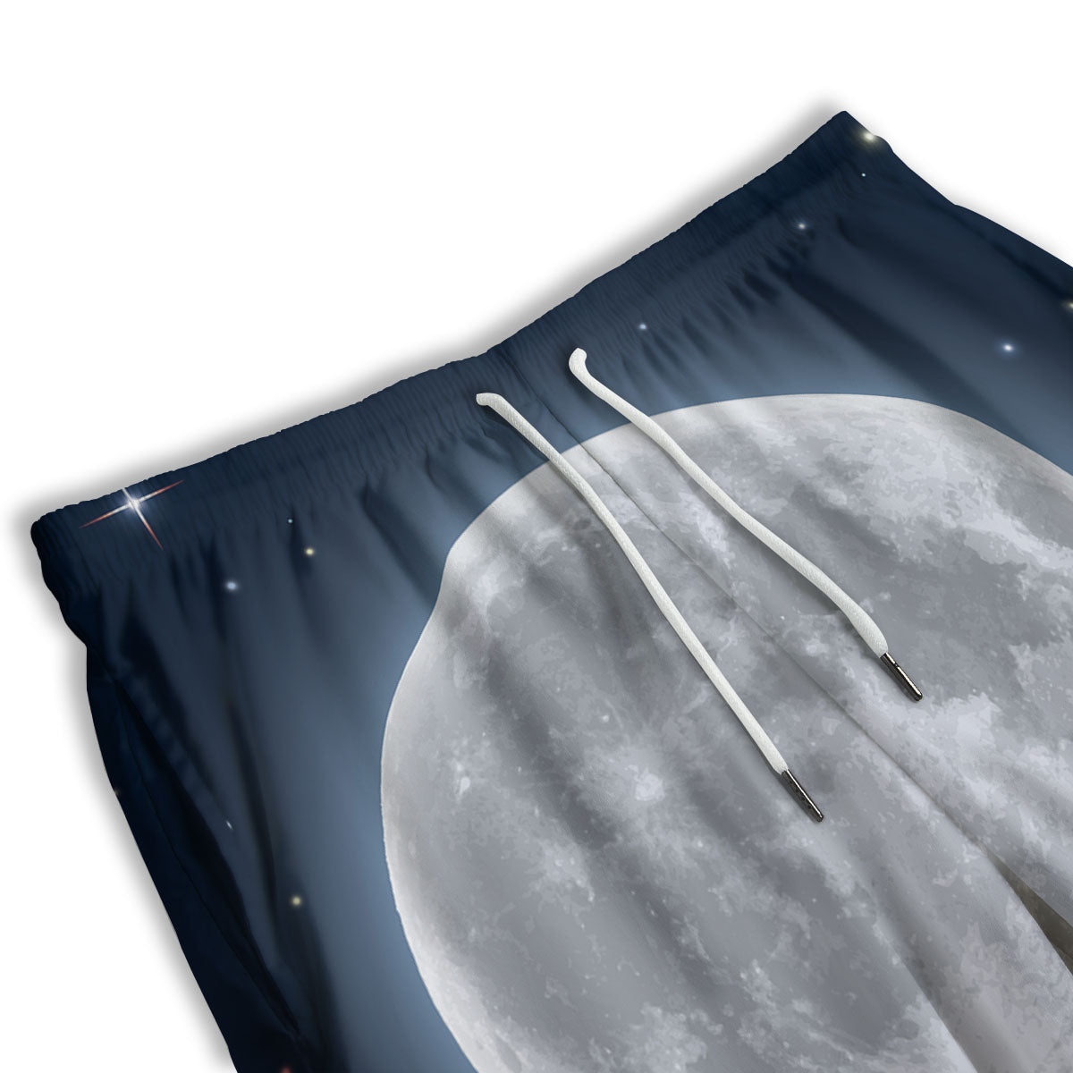 Moonlight And Night Sky Print Men's Athletic Shorts