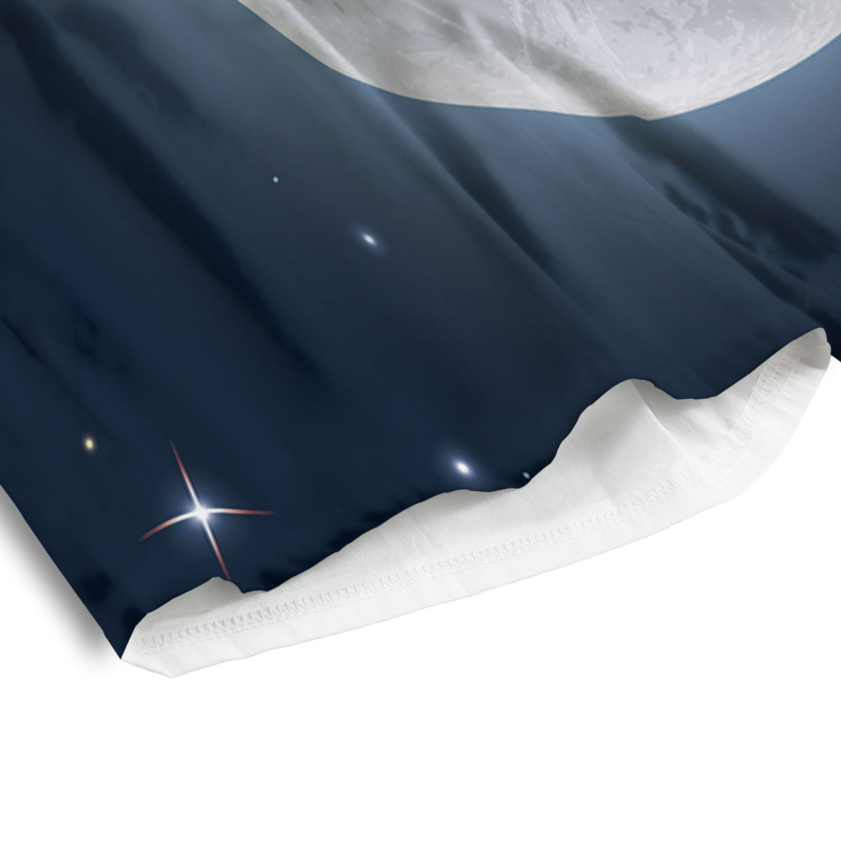 Moonlight And Night Sky Print Men's Athletic Shorts