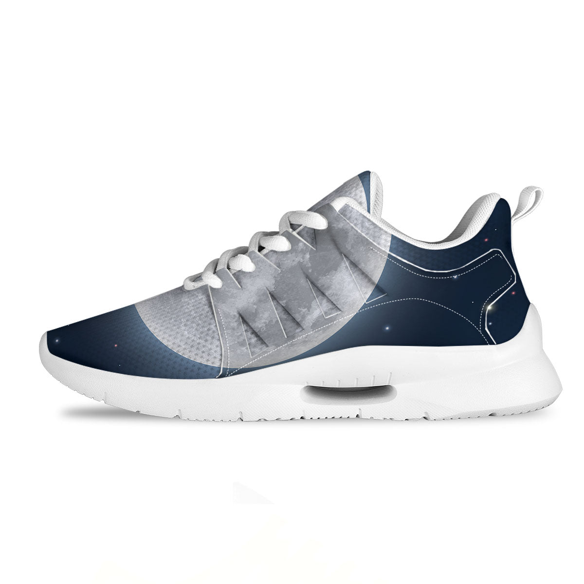 Moonlight And Night Sky Print Tennis Shoes-grizzshop