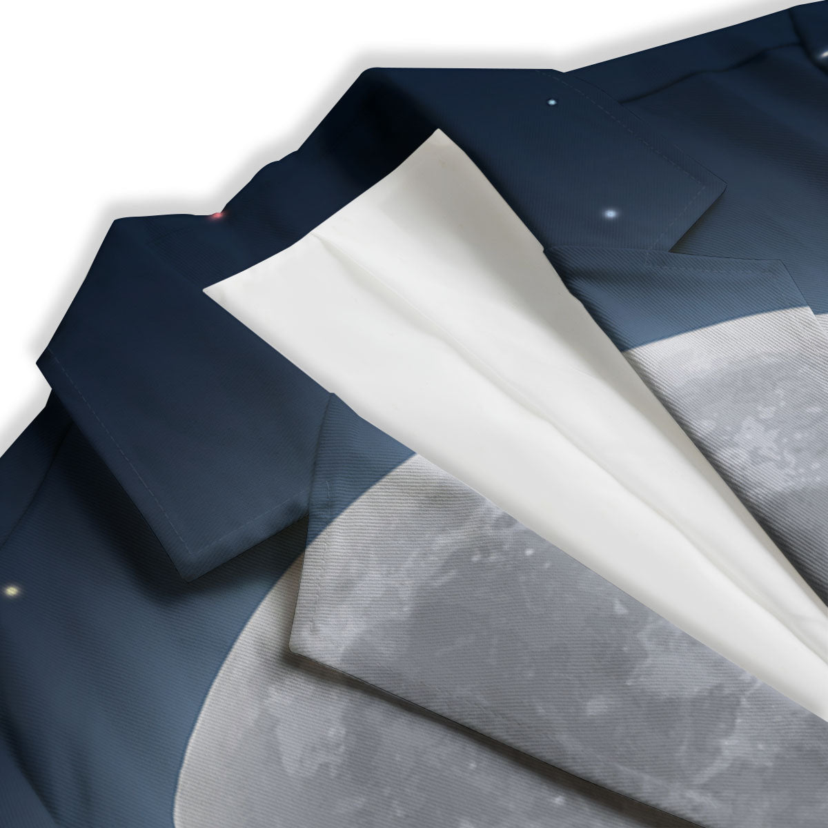 Moonlight And Night Sky Print Women's Blazer-grizzshop