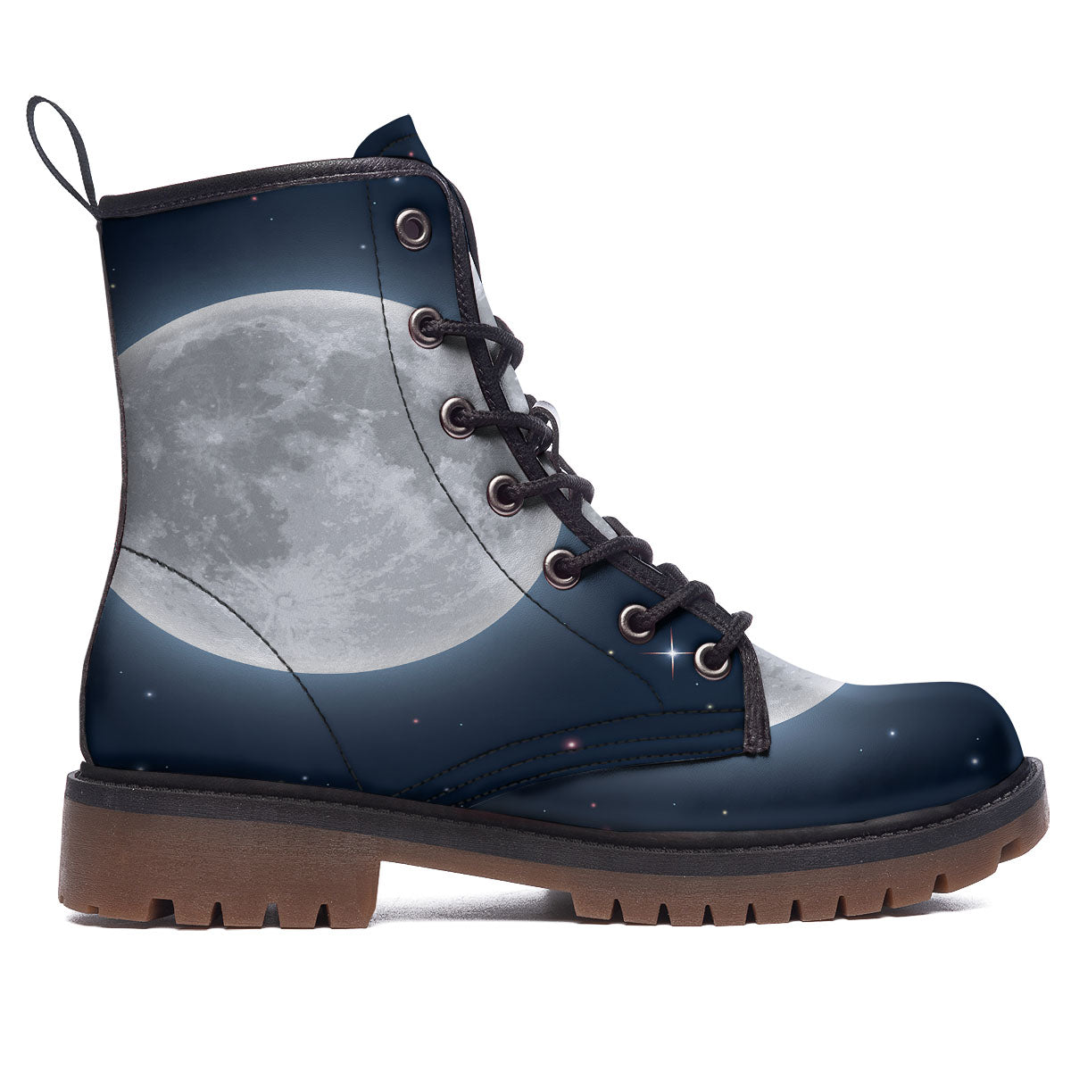 Moonlight And Night Sky Print Work Boots-grizzshop