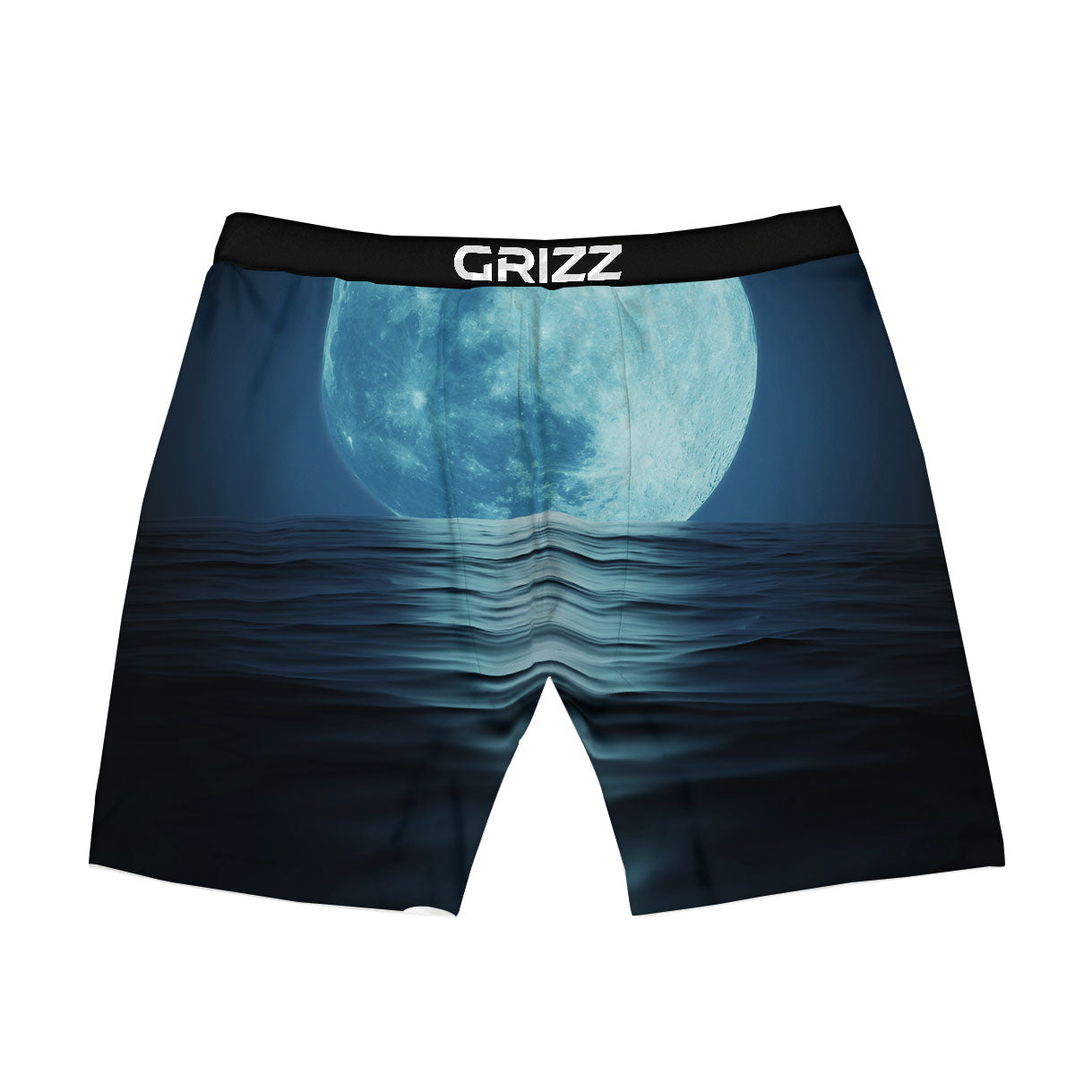 Moonlight And The Sea Print Boxer Briefs-grizzshop