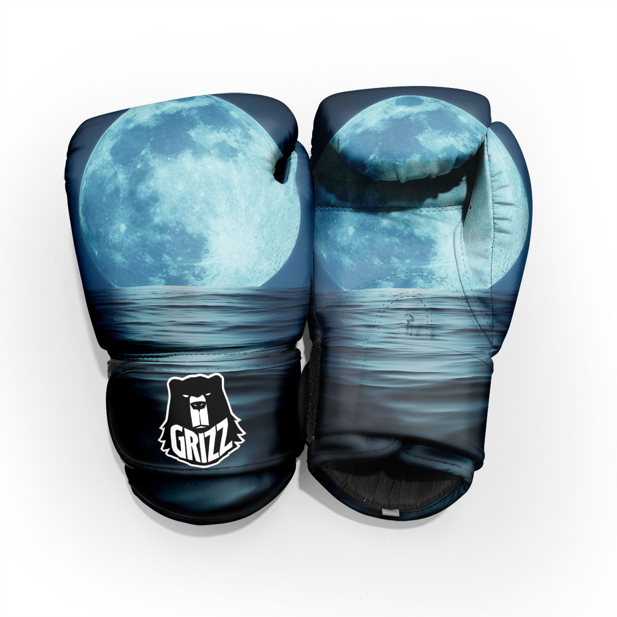 Moonlight And The Sea Print Pro Boxing Glove