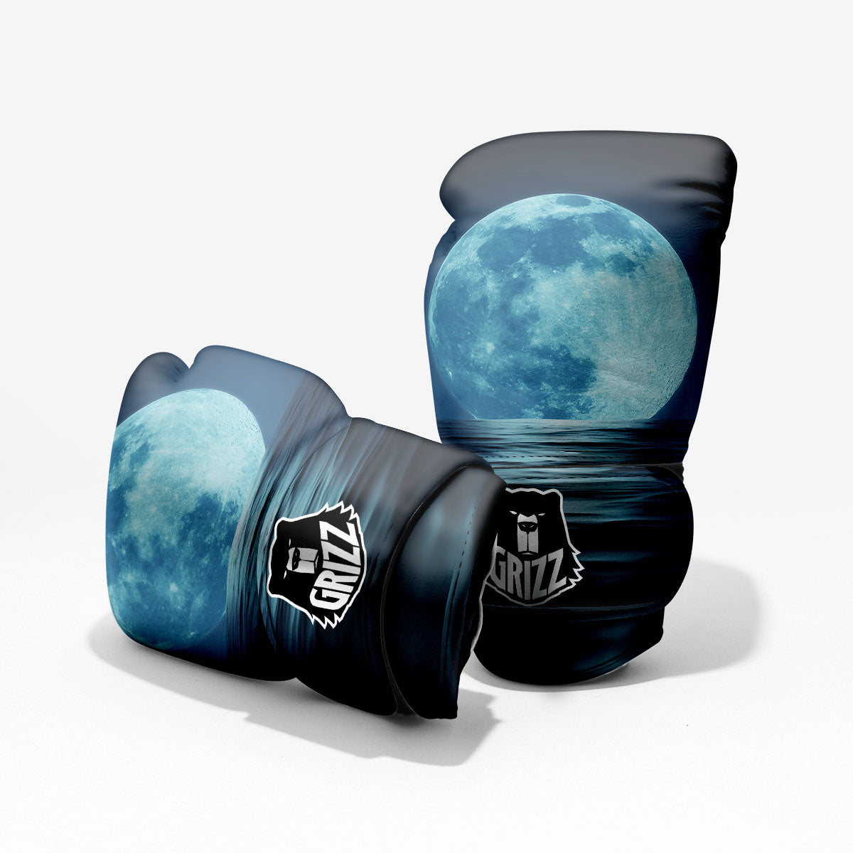 Moonlight And The Sea Print Pro Boxing Glove
