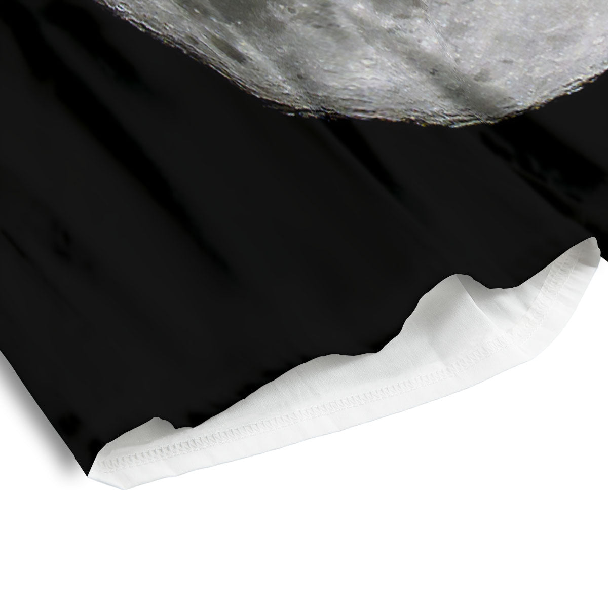 Moonlight White And Black Print Men's Athletic Shorts