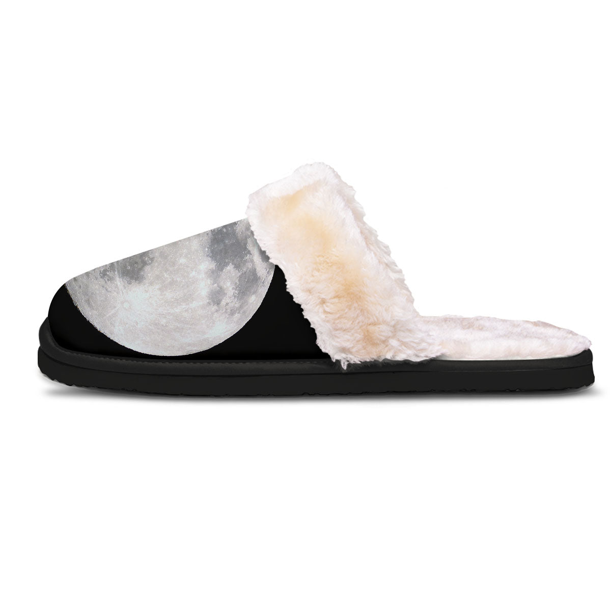 Moonlight White And Black Print Slippers-grizzshop