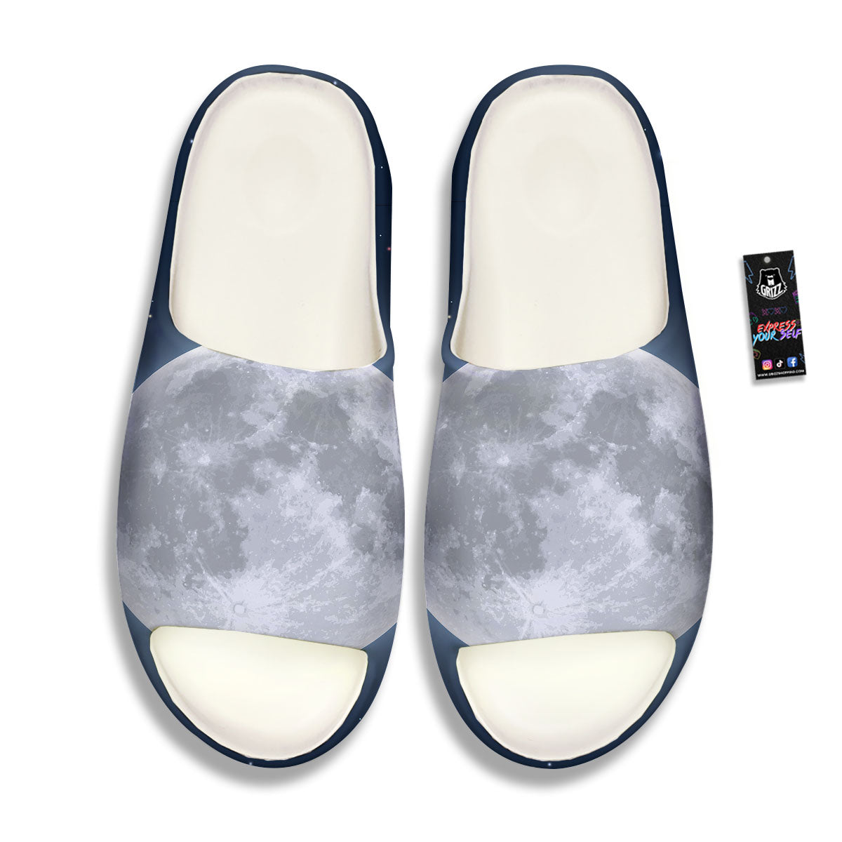 Moonlight And Night Sky Print Sandals-grizzshop