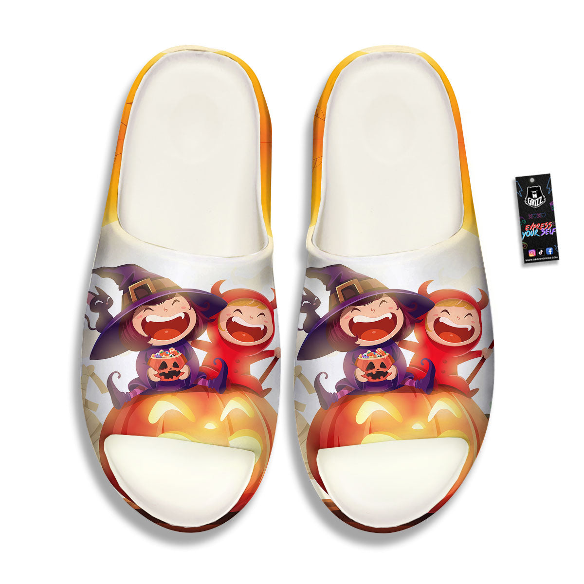Moonlight Halloween Print Sandals-grizzshop