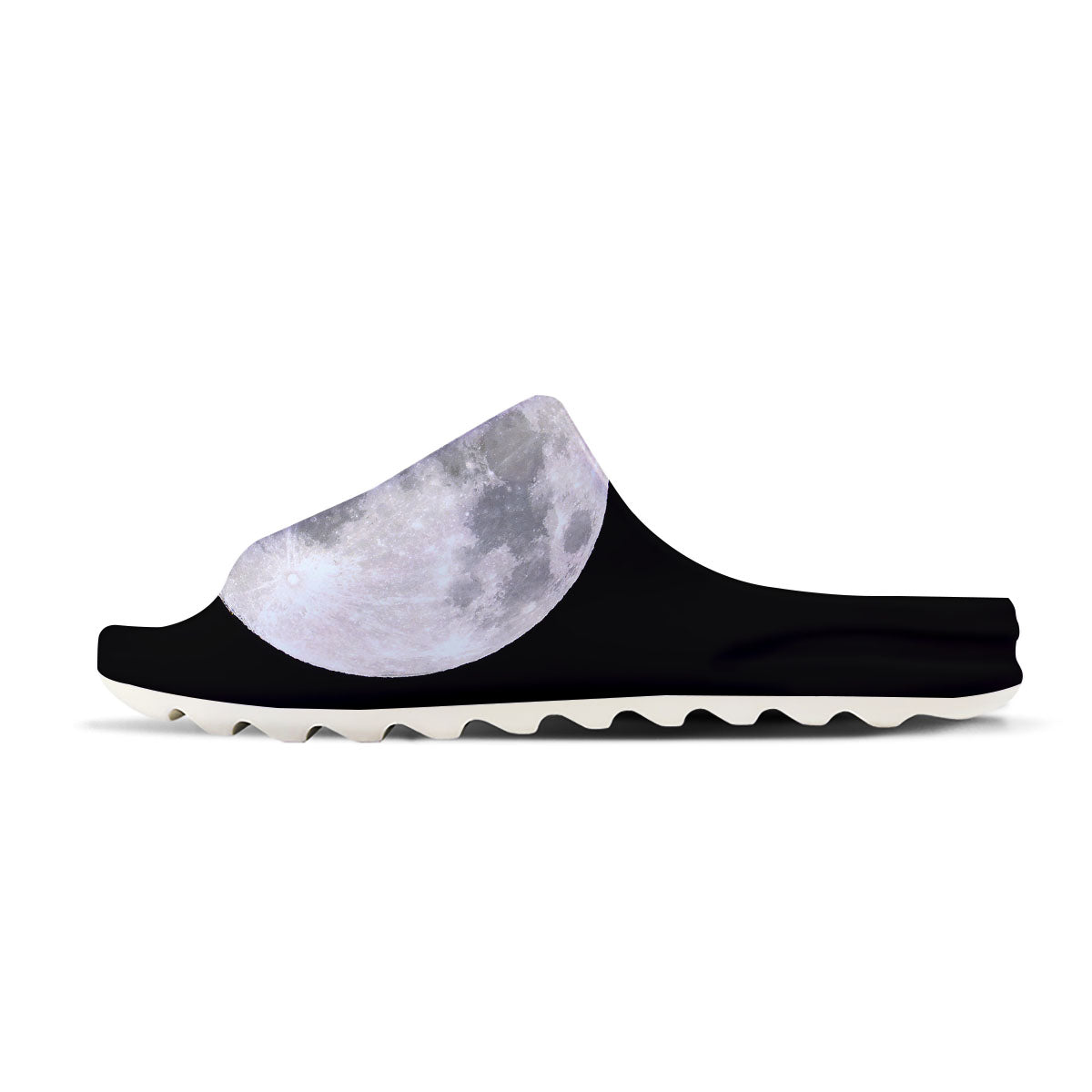 Moonlight White And Black Print Sandals-grizzshop