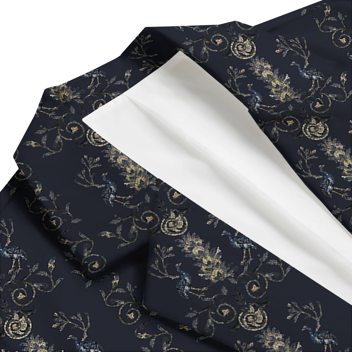 Mosaic Bird Pattern Men's Blazer-grizzshop