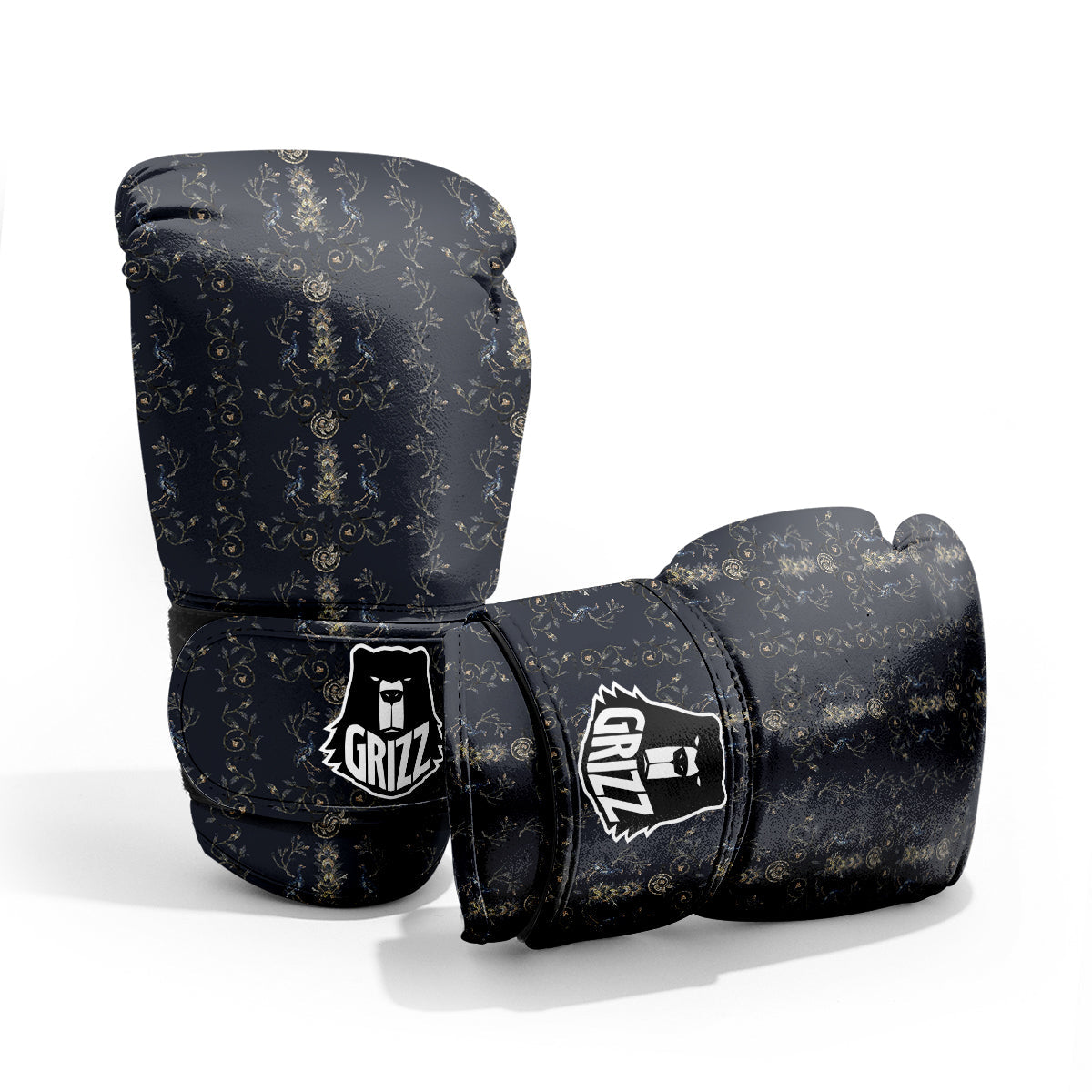 Mosaic Bird Pattern Sparring Gloves-grizzshop