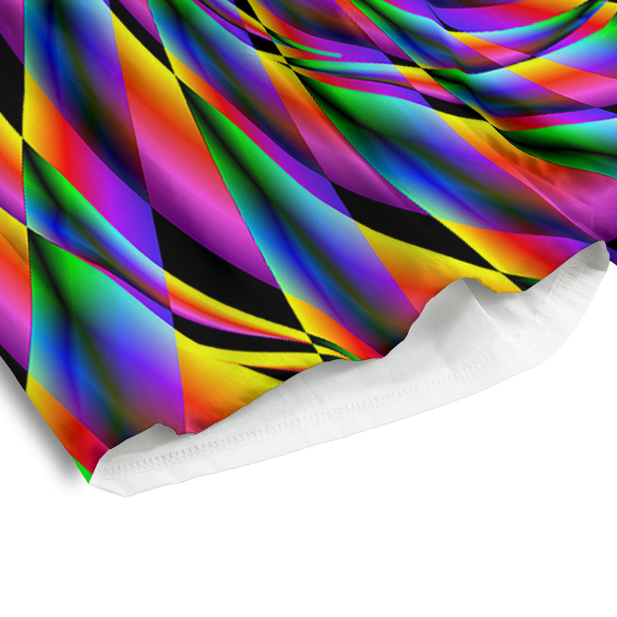 Motion Psychedelic Illusory Print Men's Athletic Shorts