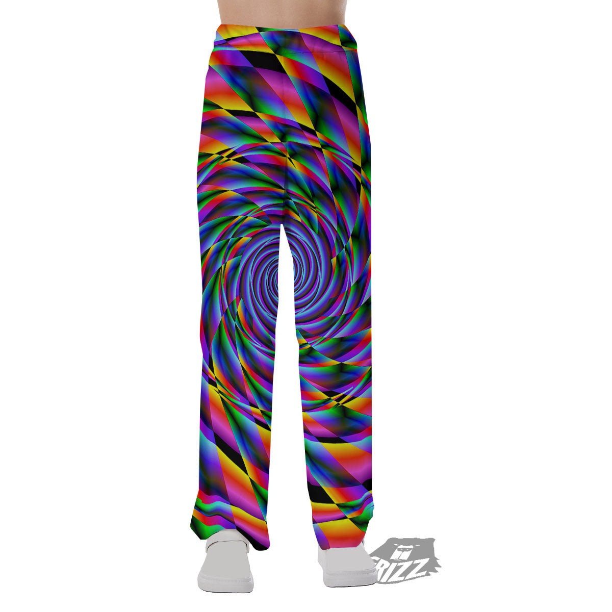 Motion Psychedelic Illusory Print Pajama Pants-grizzshop