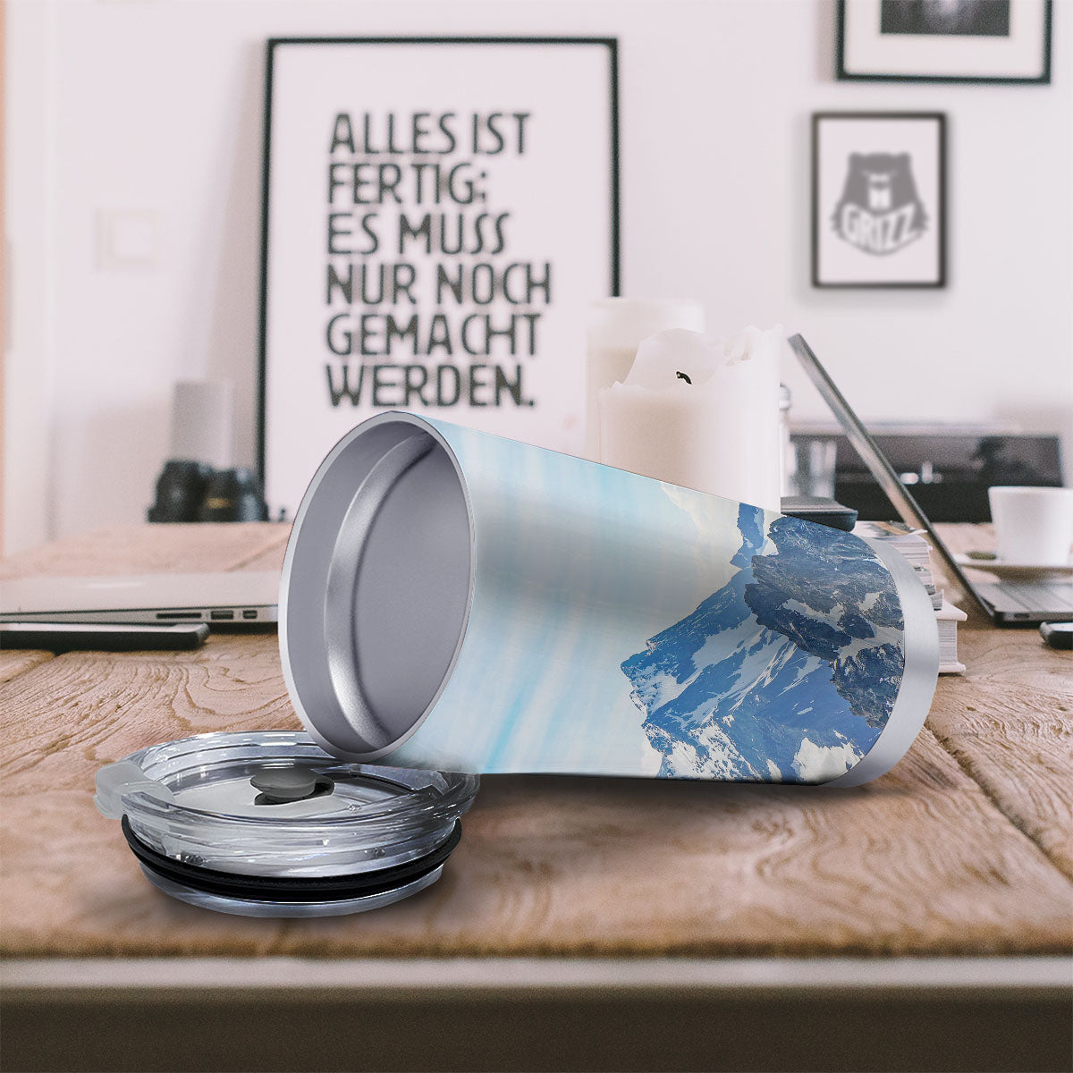 Mountain Alps Print Tumbler-grizzshop