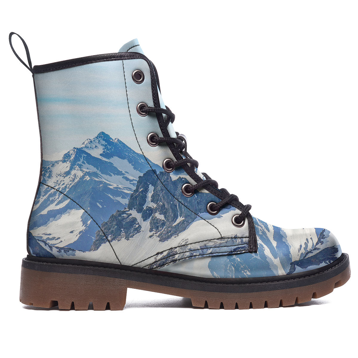 Mountain Alps Print Work Boots-grizzshop