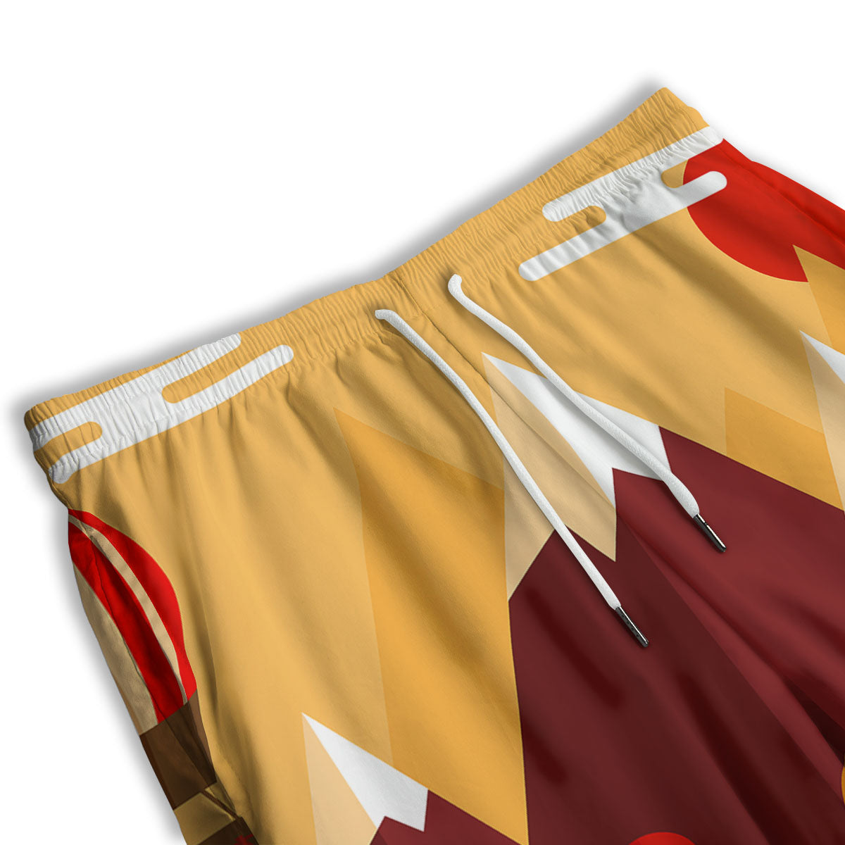 Mountain Autumn Print Men's Athletic Shorts