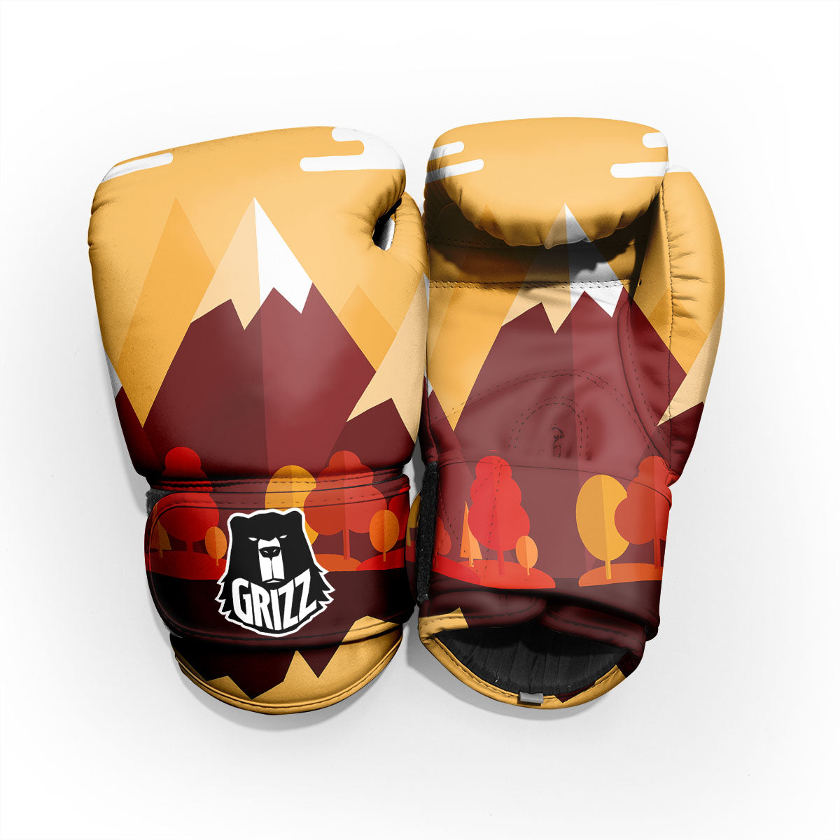 Mountain Autumn Print Pro Boxing Glove