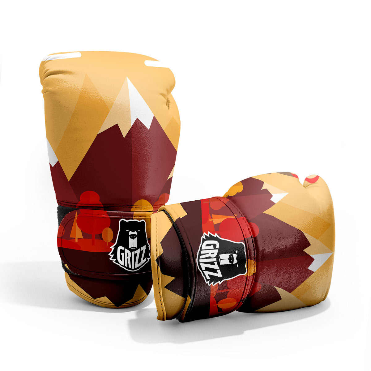 Mountain Autumn Print Pro Boxing Glove