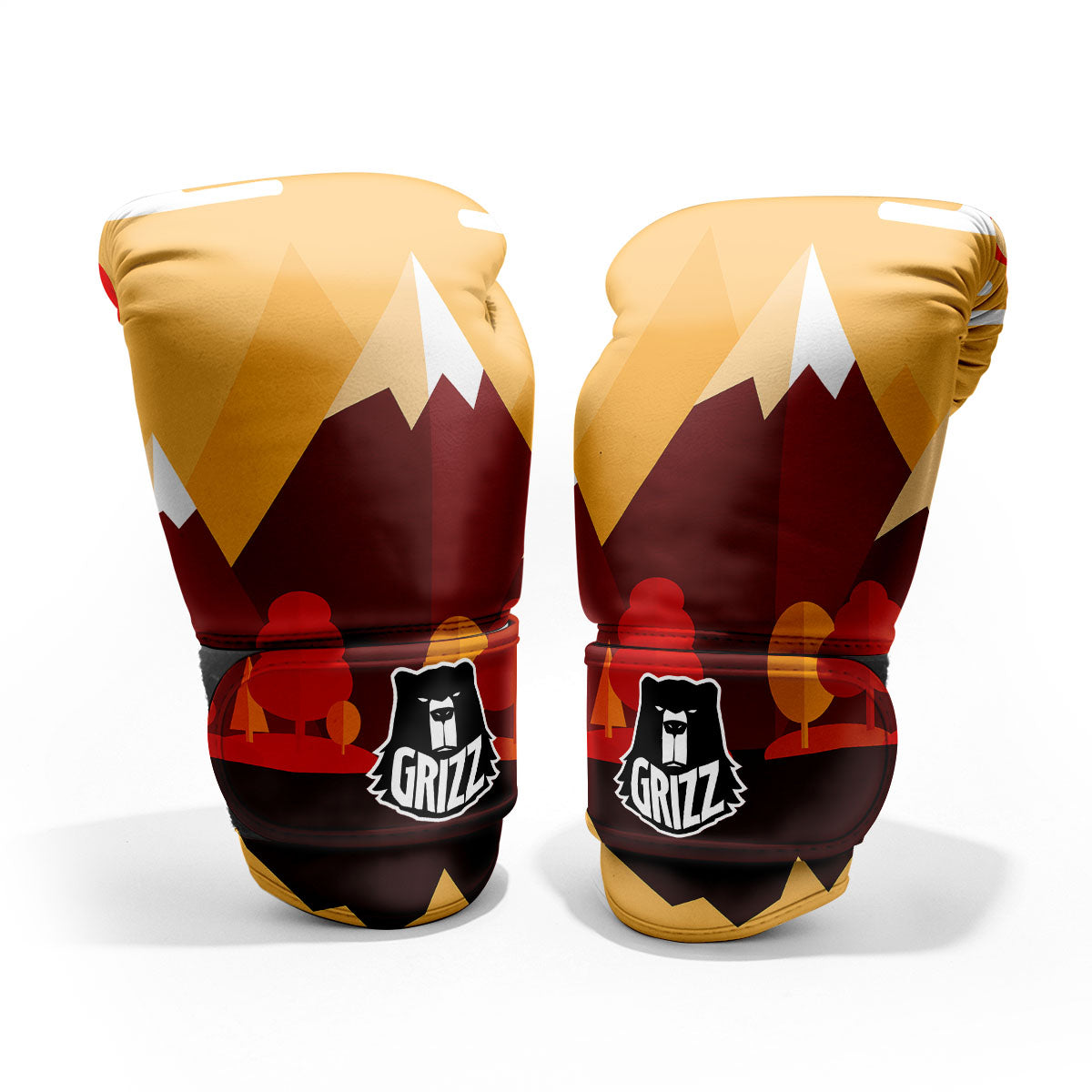 Mountain Autumn Print Pro Boxing Glove