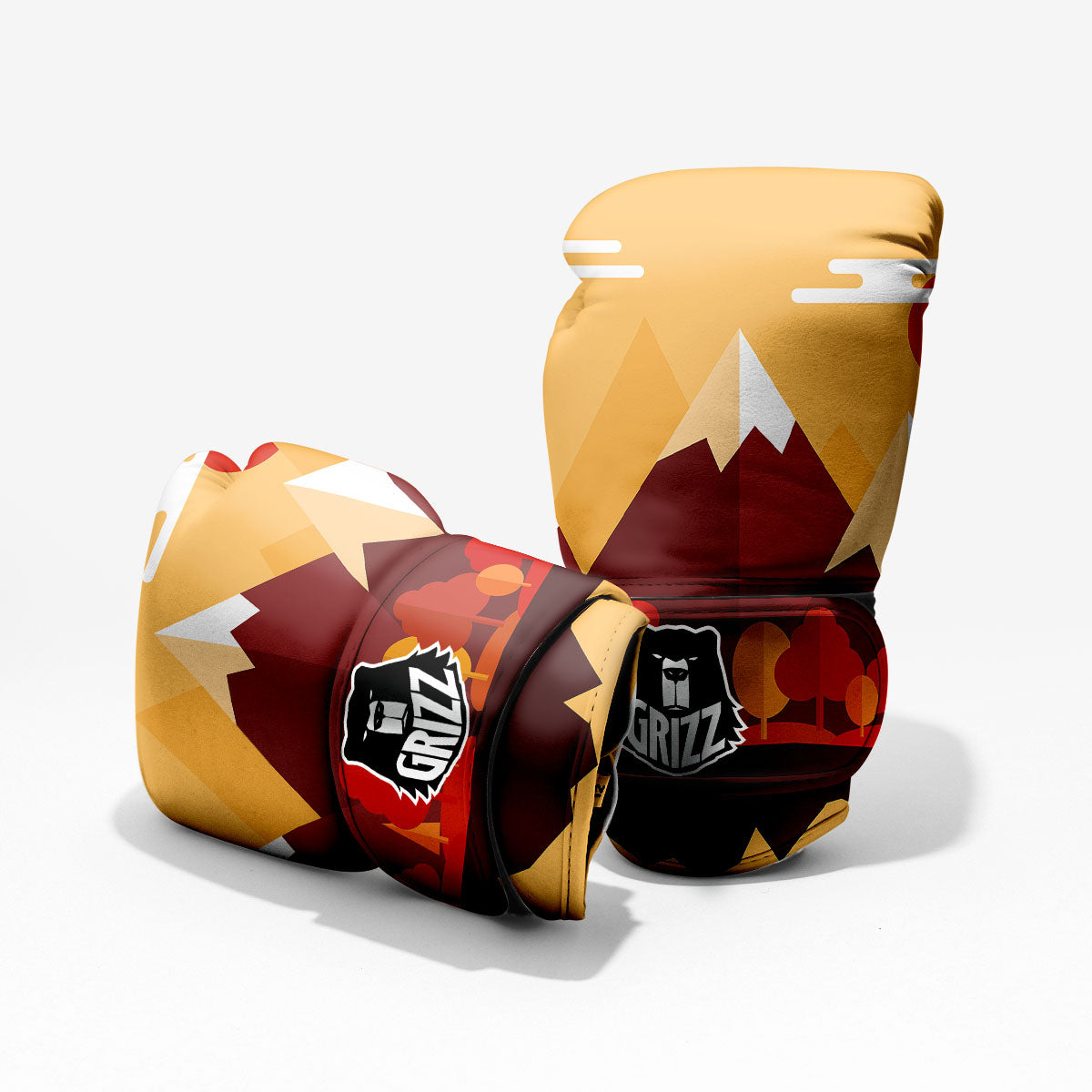 Mountain Autumn Print Pro Boxing Glove