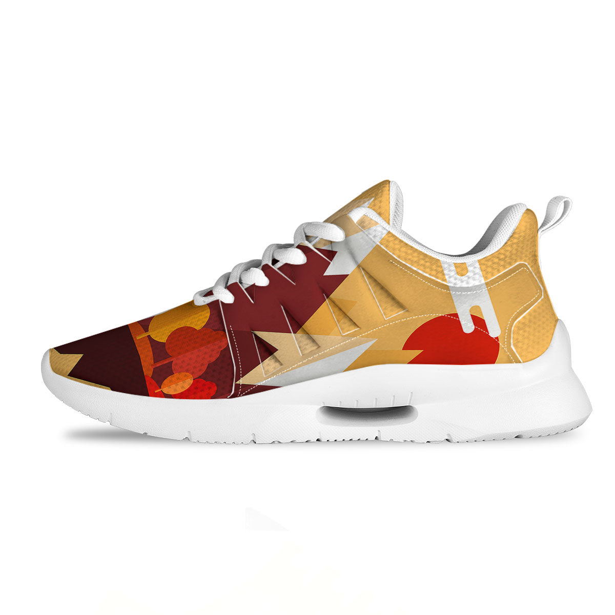 Mountain Autumn Print Tennis Shoes-grizzshop
