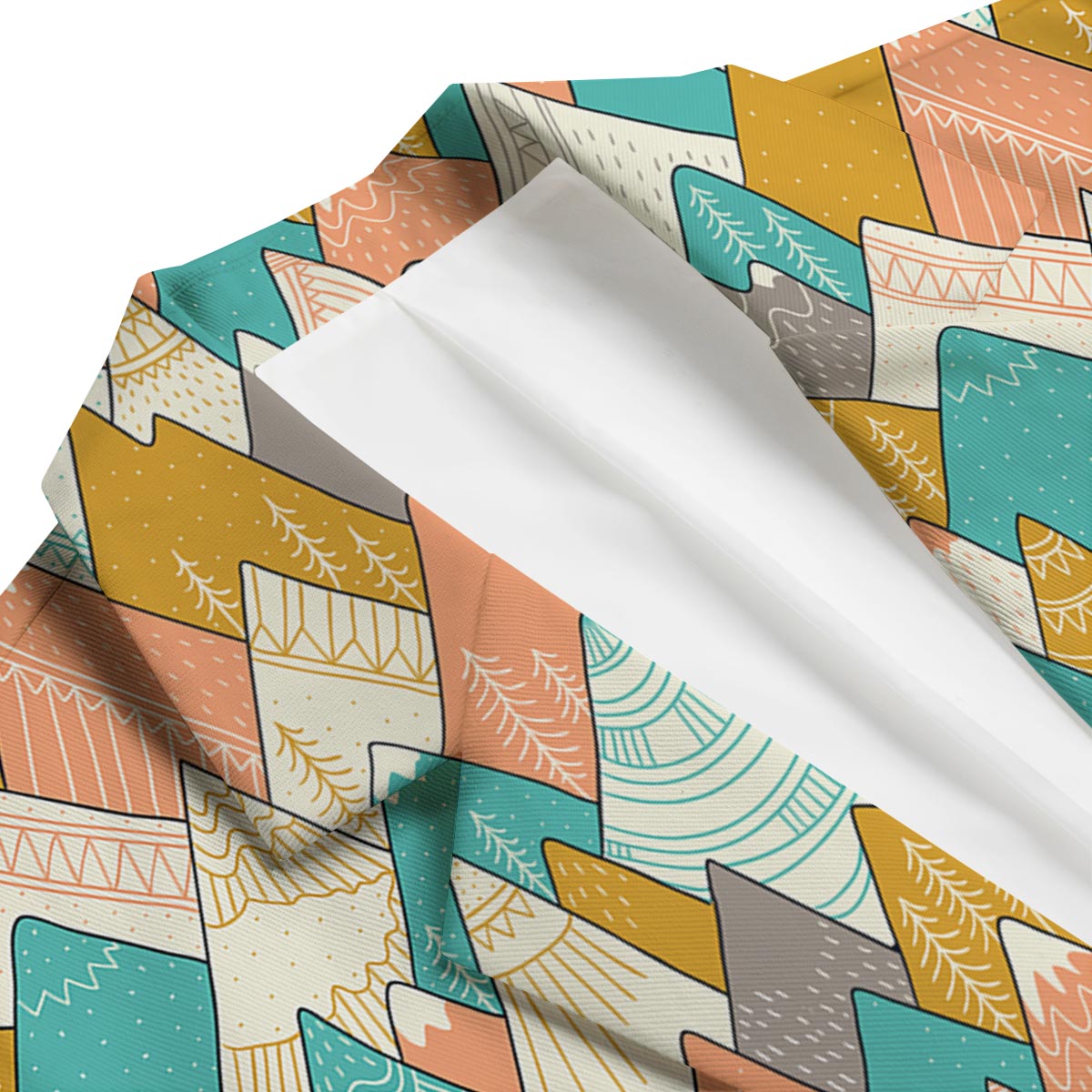 Mountain Colorful Pattern Print Men's Blazer-grizzshop