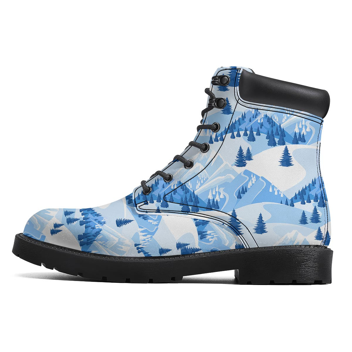 Mountain Skiing Print Pattern Boots-grizzshop