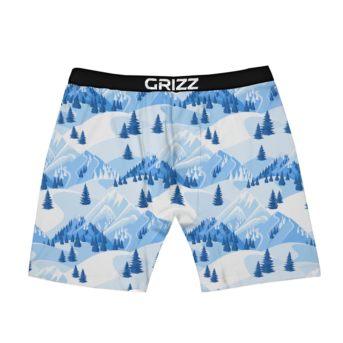 Mountain Skiing Print Pattern Boxer Briefs-grizzshop