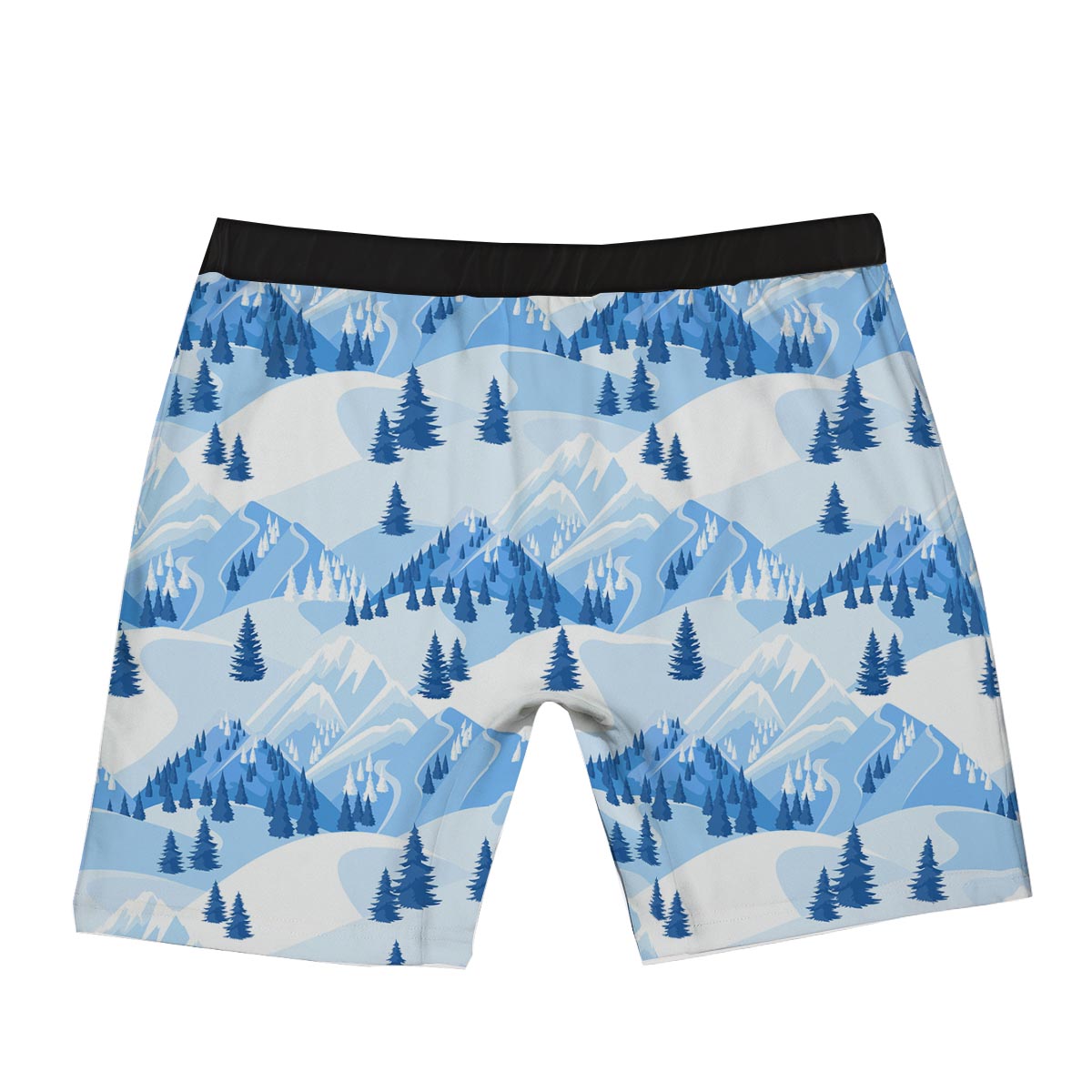 Mountain Skiing Print Pattern Boxer Briefs-grizzshop