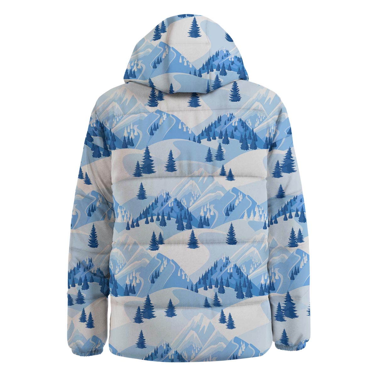 Mountain Skiing Print Pattern Down Jacket-grizzshop
