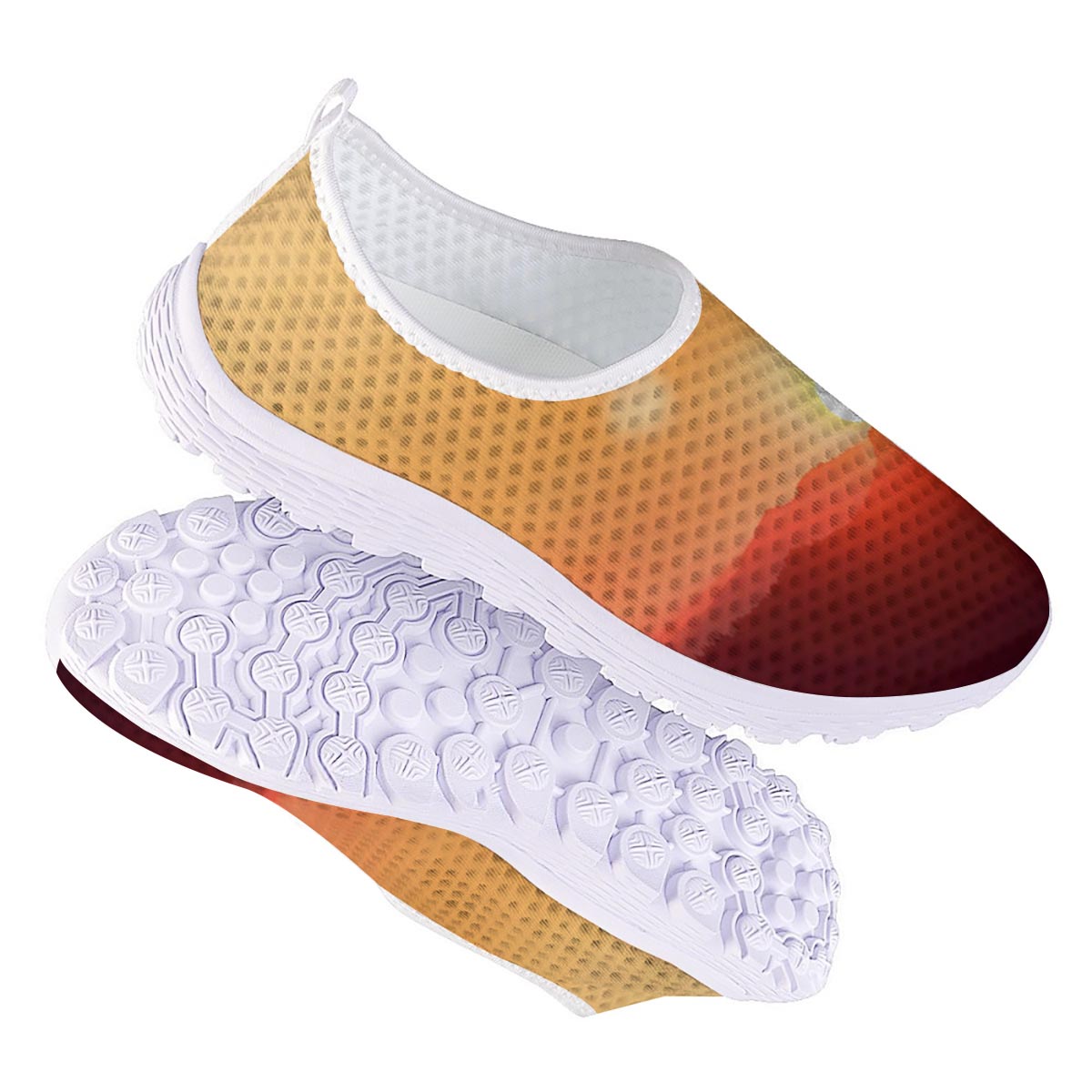 Mountain Sunrise Print Nurse Shoes-grizzshop