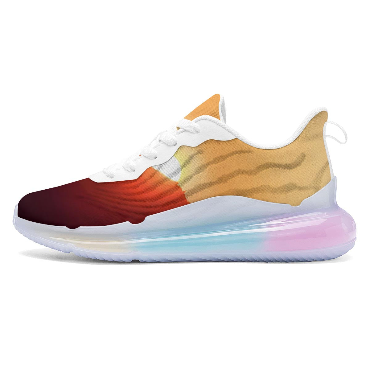 Mountain Sunrise Print Running Sneakers-grizzshop