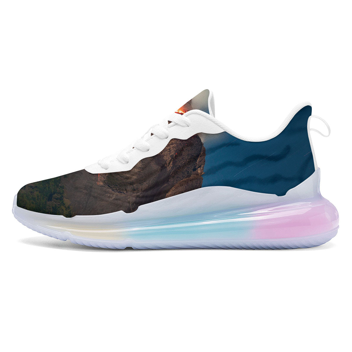 Mountain Volcanic Print Running Sneakers-grizzshop