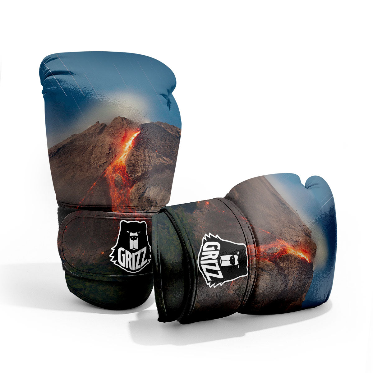 Mountain Volcanic Print Pro Boxing Glove