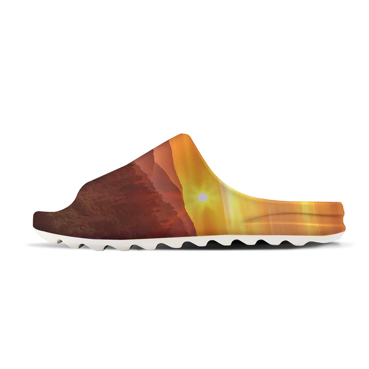 Mountain Sunset Print Sandals-grizzshop
