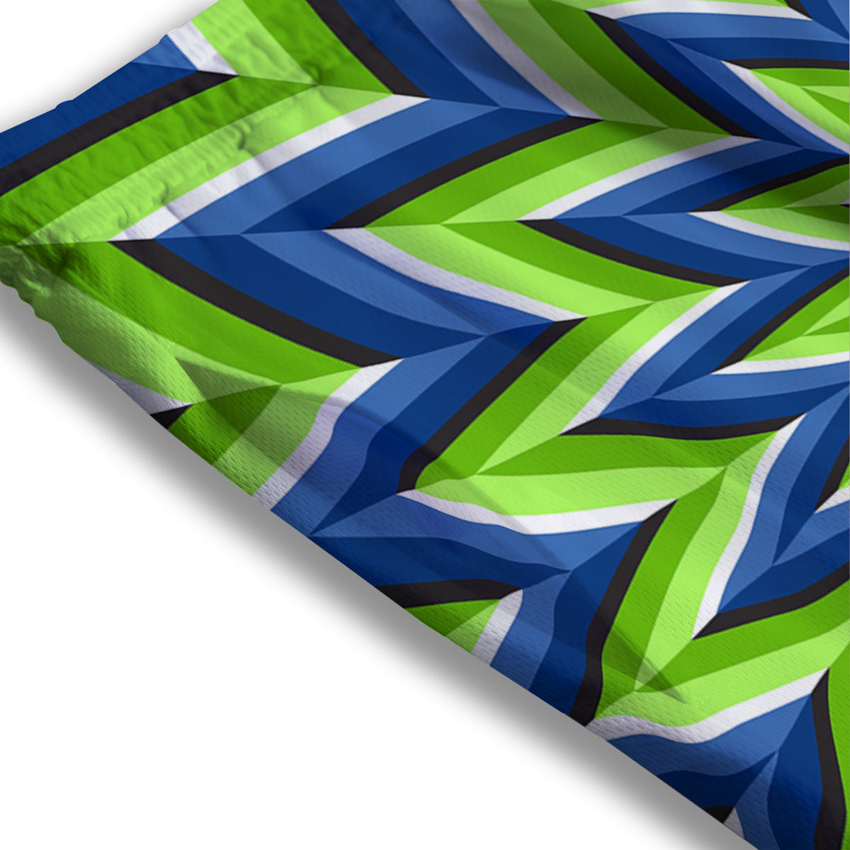 Moving Illusion Optical Green Flower Mesh Shorts-grizzshop