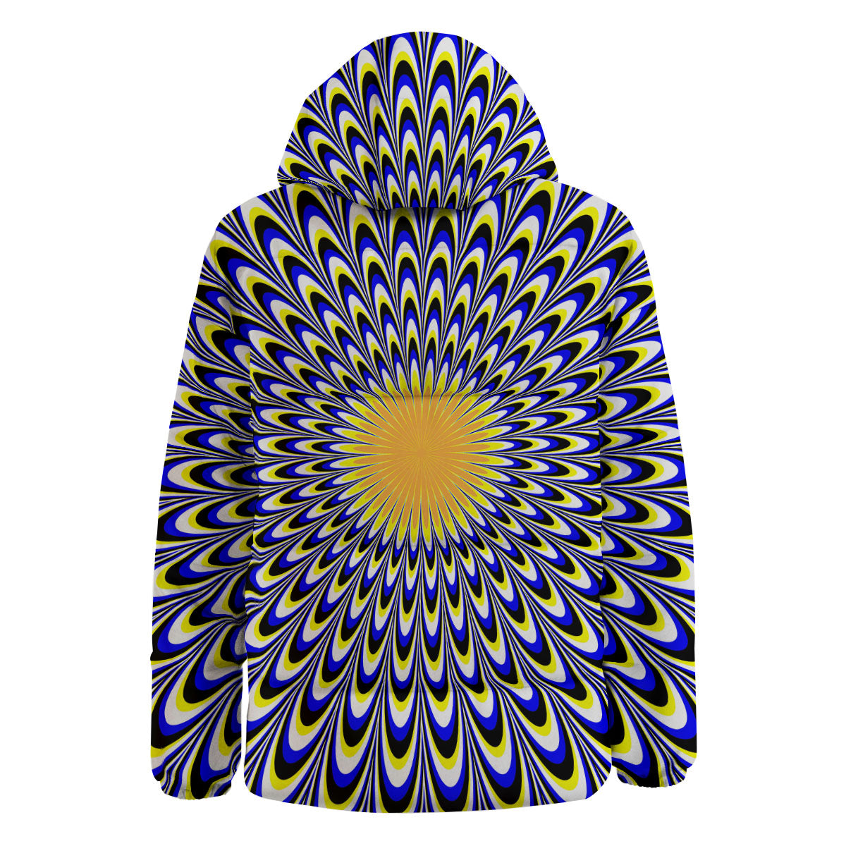 Moving Optical Blue Splashing Illusion Down Jacket-grizzshop