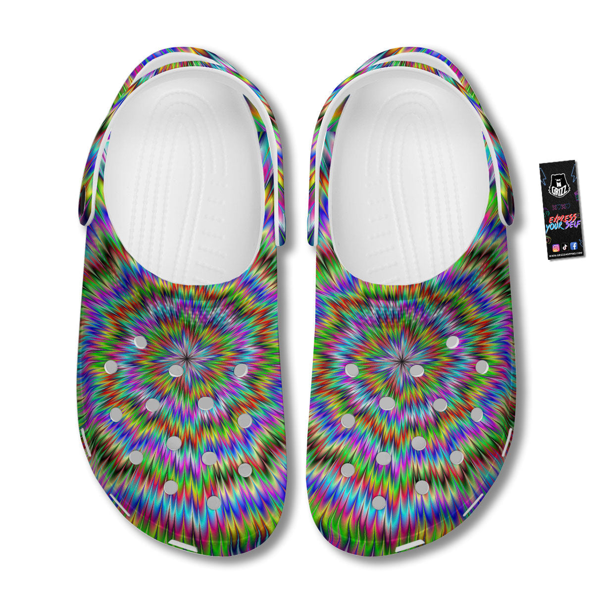 Moving Optical Illusion Abstract Dizzy Clog-grizzshop
