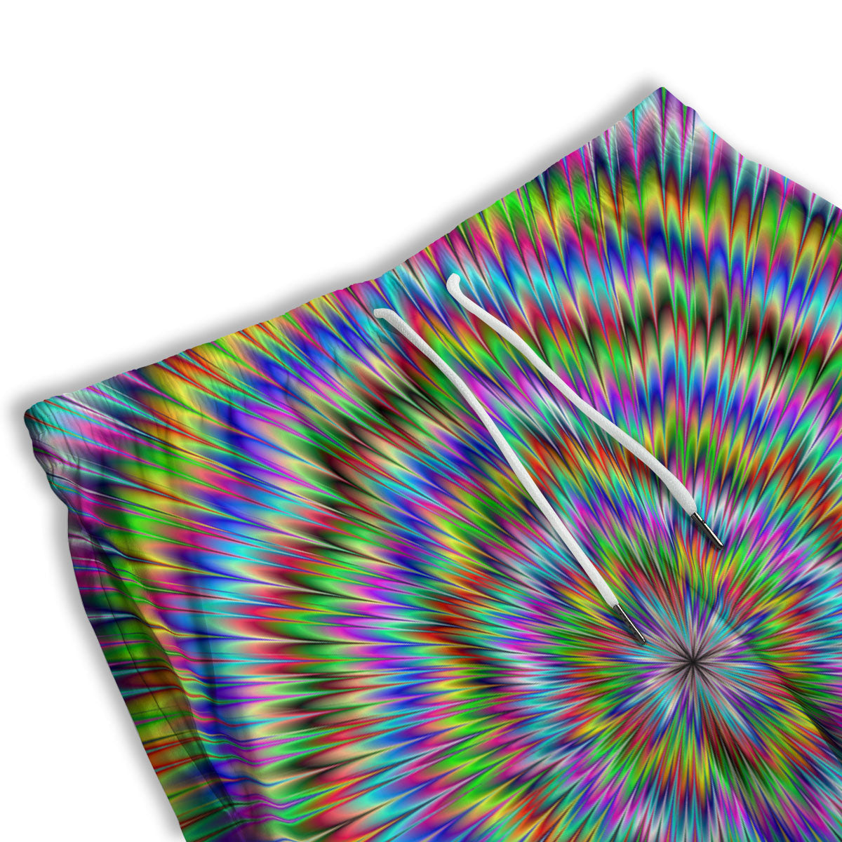 Moving Optical Illusion Abstract Dizzy Men's Athletic Shorts