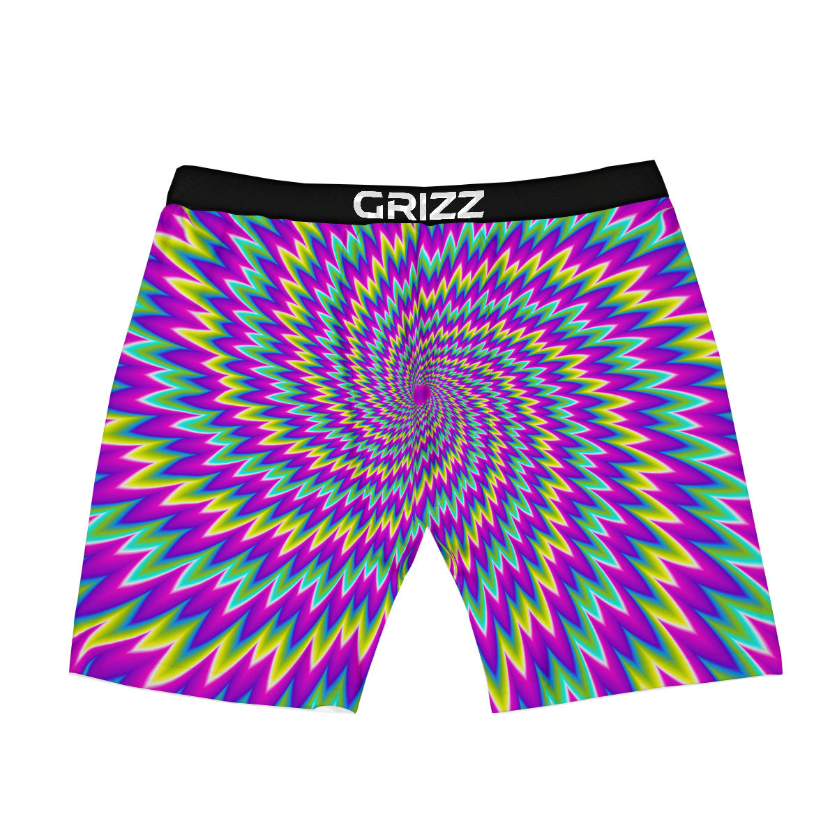 Moving Optical Illusion Abstract Spiral Boxer Briefs-grizzshop