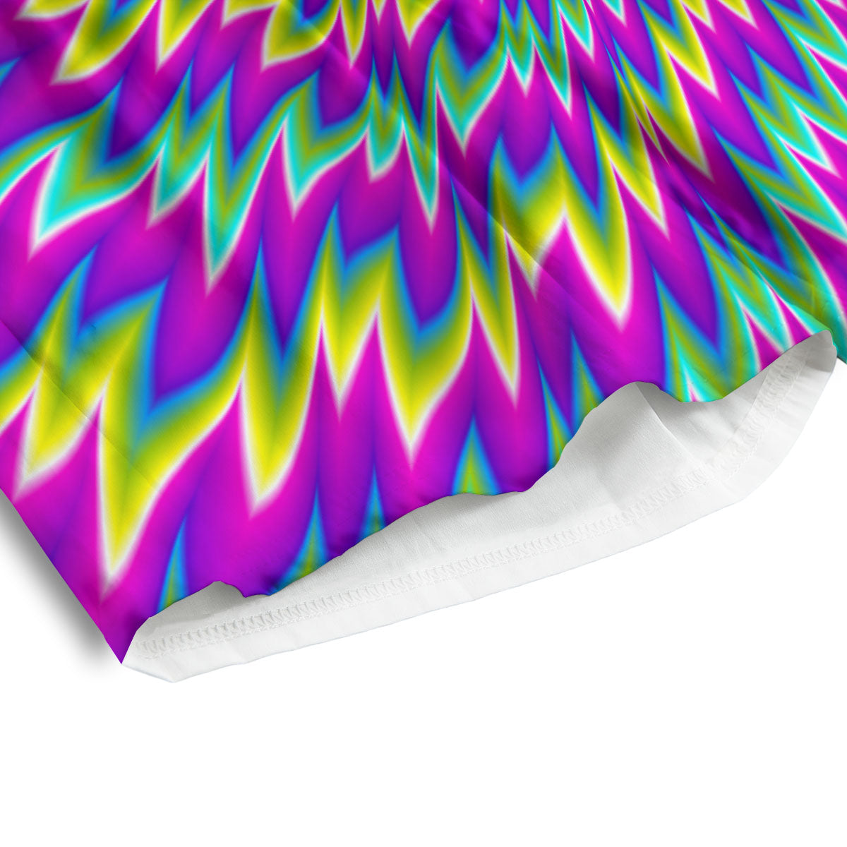 Moving Optical Illusion Abstract Spiral Men's Athletic Shorts