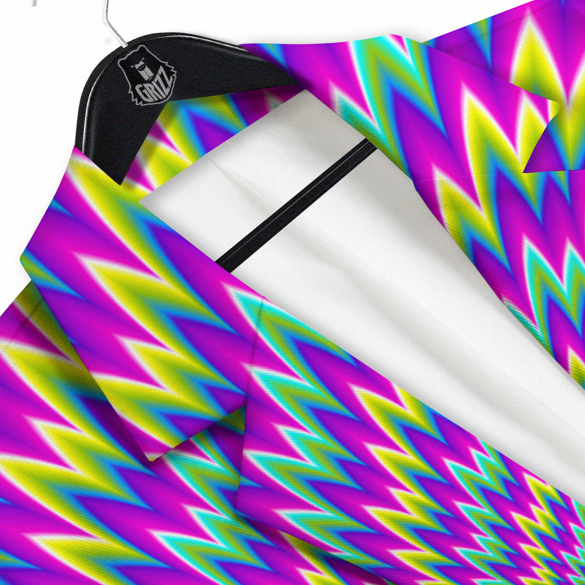 Moving Optical Illusion Abstract Spiral Men's Sport Coat-grizzshop